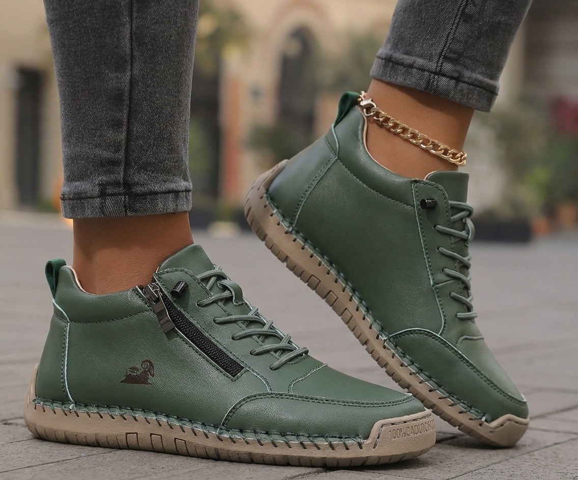 Mila  – Zapatillas ortopédicas cómodas + cremallera