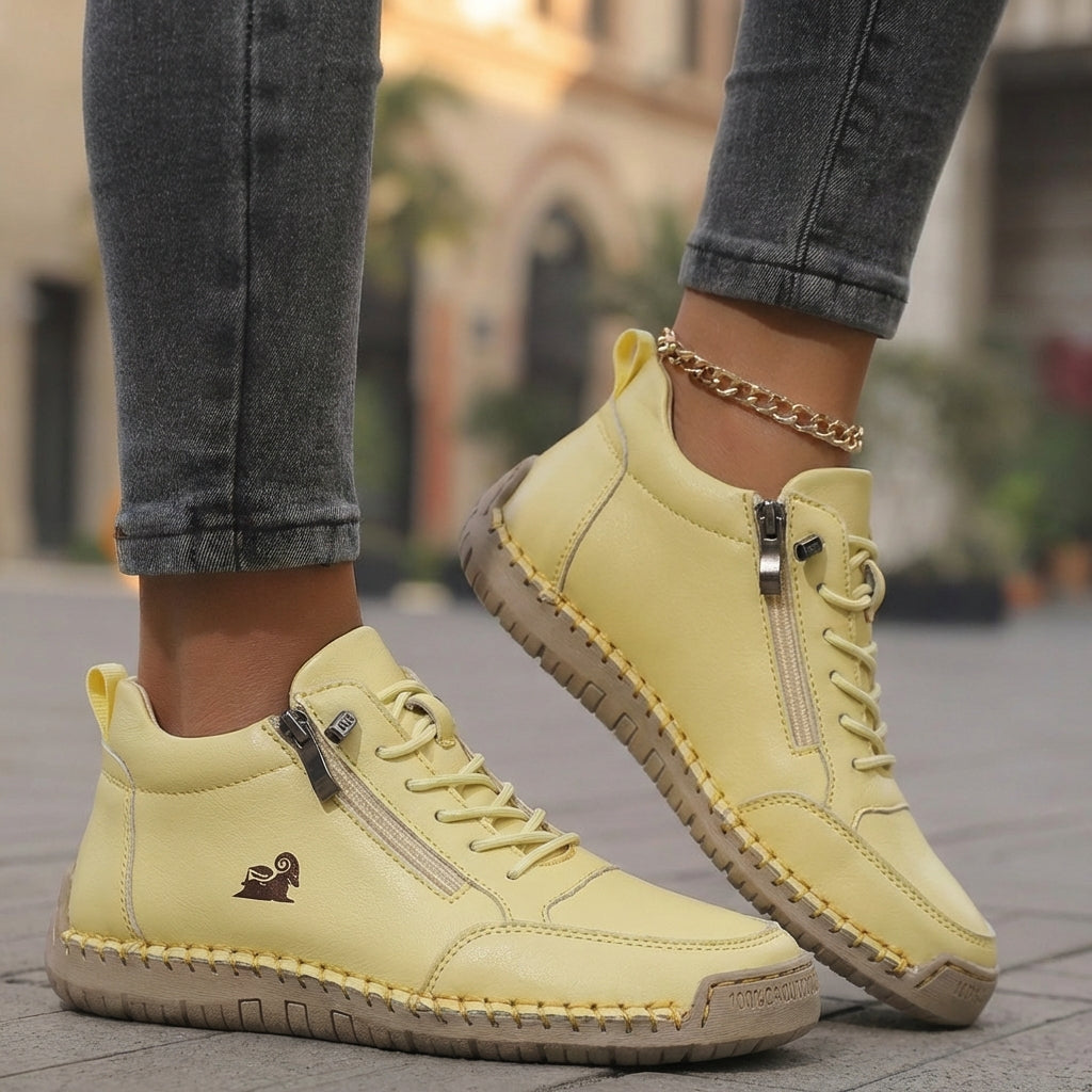 Mila  – Zapatillas ortopédicas cómodas + cremallera