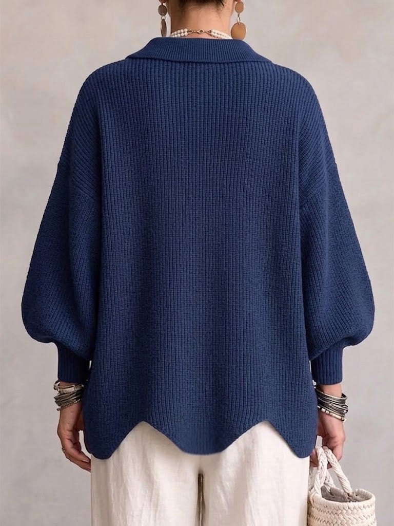 Victoria | Cárdigan Oversize con Grandes Botones Dorados